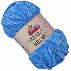 Włóczka Mięciutka HIMALAYA VELVET NIEBIESKI 90027