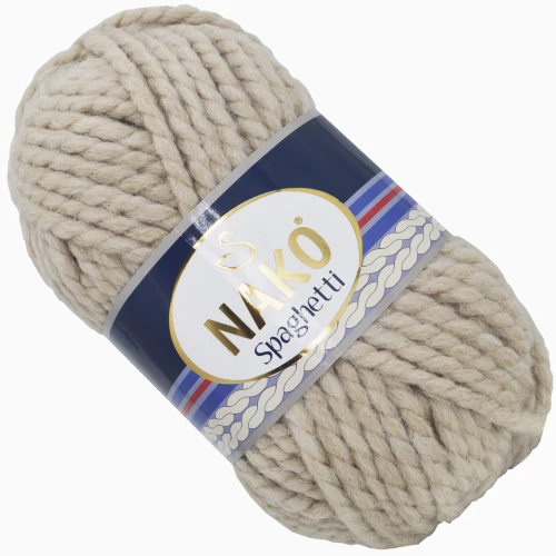 Włóczka NAKO Spaghetti Akryl wełna CAPPUCINO 23116