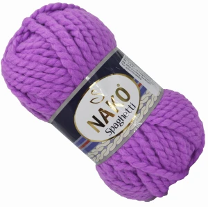 Włóczka NAKO Spaghetti Akryl wełna FIOLETOWA 867