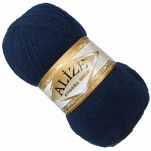 Włóczka Alize Angora Gold z wełną 100g/550m GRANATOWA 058