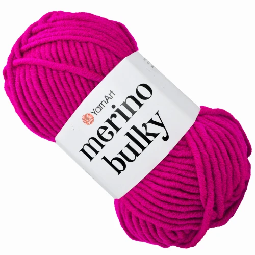 Włóczka YarnArt Merino Bulky Akryl AMARANTOWY 8041