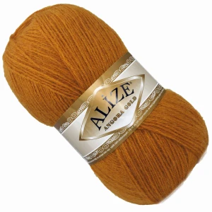 Włóczka Alize Angora Gold z wełną 100g/550m SZAFRANOWA 234