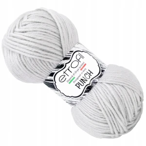 Włóczka Etrofil PUNCH 25g 70m 100% Mikro Akryl POPIELATA 79076