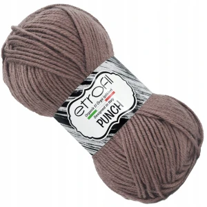 Włóczka Etrofil PUNCH 25g 70m 100% Mikro Akryl KAKAOWA 77079