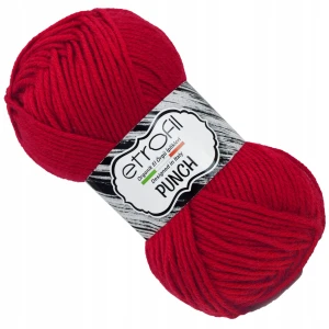 Włóczka Etrofil PUNCH 25g 70m 100% Mikro Akryl CZERWONA 73216
