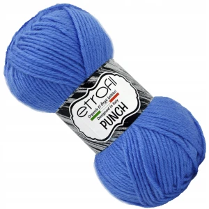 Włóczka Etrofil PUNCH 25g 70m 100% Mikro Akryl NIEBIESKA 75140