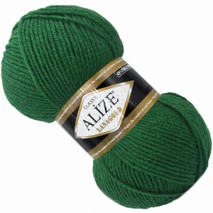 Włóczka Alize Lanagold z WEŁNĄ 100g/240m ZIELONA 118