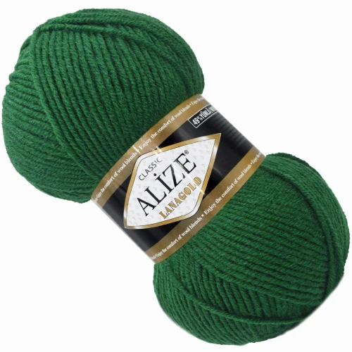 Włóczka Alize Lanagold z WEŁNĄ 100g/240m ZIELONA 118