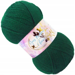 Włóczka Clover 100% Akryl 50g/150m BUTELKOWA ZIELONA 022