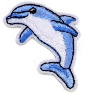 Aplikacja termo dziecięca Delfin naprasowanka 1szt