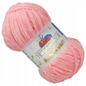 Włóczka Himalaya Dolphin Baby pluszowa szenilowa 100g 80346 RÓŻOWA