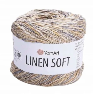 Włóczka YarnArt Linen Soft 100g len wiskoza bawełna 7407