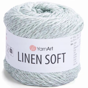 Włóczka YarnArt Linen Soft 100g len wiskoza bawełna 7312 MIĘTOWA