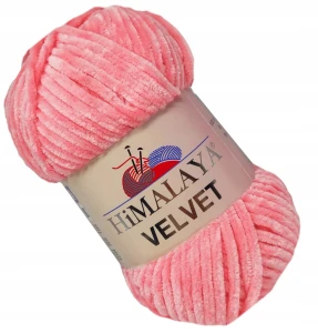 Włóczka pluszowa HIMALAYA VELVET 100g ŁOSOSIOWA 90046