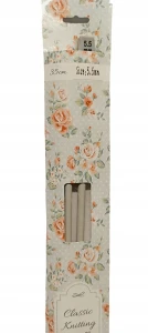 Druty proste aluminiowe długie 35cm rozm. 5.5