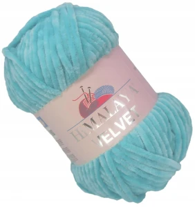 Włóczka pluszowa HIMALAYA VELVET 100g TURKUSOWA 90035