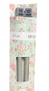 Druty proste aluminiowe długie 35cm rozm. 10.0