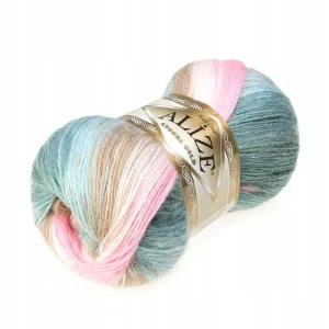 Włóczka Alize Angora Gold Batik z wełną 100g/550m 2970 WIELOKOLOROWA