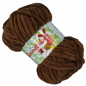 Włóczka pluszowa Aksamitek Opus Natura 50g na maskotki 005 BRĄZOWA