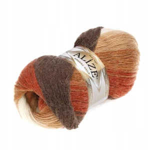 Włóczka Alize Angora Gold Batik z wełną 100g/550m 2626 RUDA