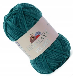 Włóczka Himalaya Velvet 100g welwetowa pluszowa welurowa PETROL 90081