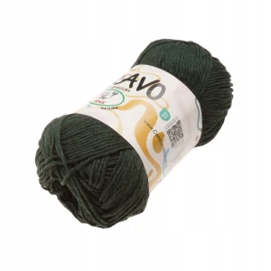 Włóczka Bravo bawełniana 100% bawełna 100g/200m 206 C. ZIELONA