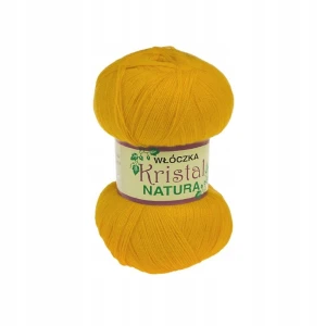 Włóczka Kristal Opus Natura akryl cienka 2 nici 100g 32 ŻÓŁTA