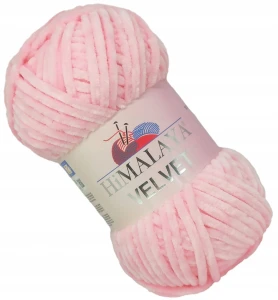 Włóczka pluszowa HIMALAYA VELVET 100g RÓŻOWA 90019