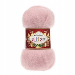 Włóczka Alize KID ROYAL moher 50g 161 PUDROWY RÓŻ