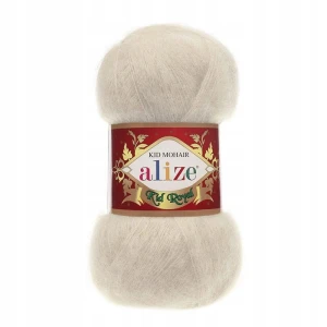 Włóczka Alize KID ROYAL moher 50g 67 KREMOWA
