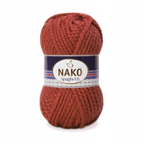 Włóczka NAKO Spaghetti Gruba 100g RUDA 11214