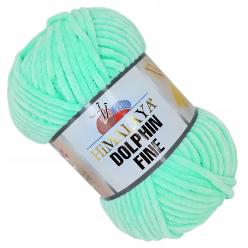 Włóczka pluszowa cienka HIMALAYA Dolphin Fine 100g/175m SELEDYNIOWA 80523