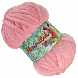 Włóczka pluszowa Aksamitek 50g 1803 RÓŻOWA