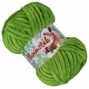 Włóczka pluszowa Aksamitek 50g 122 ZIELONA