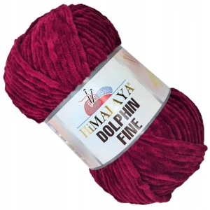 Włóczka pluszowa cienka HIMALAYA Dolphin Fine 100g/175m BORDOWA 80512