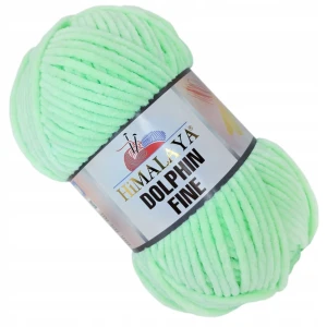 Włóczka pluszowa cienka HIMALAYA Dolphin Fine 100g/175m SELEDYNIOWA 80505