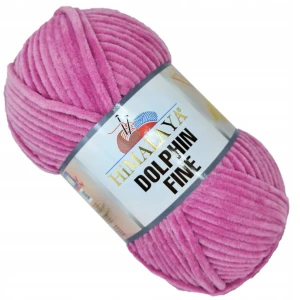 Włóczka pluszowa cienka HIMALAYA Dolphin Fine 100g/175m WRZOSOWA 80528