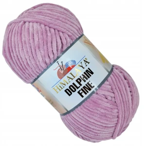 Włóczka pluszowa cienka HIMALAYA Dolphin Fine 100g JASNA WRZOSOWA 80515