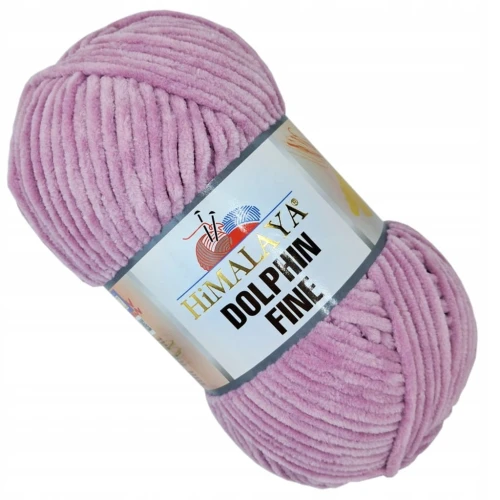 Włóczka pluszowa cienka HIMALAYA Dolphin Fine 100g JASNA WRZOSOWA 80515
