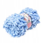 Włóczka Alize PUFFY FINE małe pętelki NIEBIESK 218