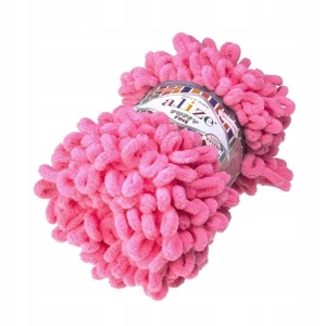 Włóczka Alize PUFFY FINE małe pętelki RÓŻOWA 121