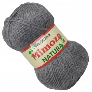 Włóczka Mimoza Opus Akryl 100g/330m SZARY 28