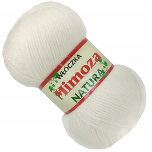 Włóczka Mimoza Opus Akryl 100g/330m KREMOWY 232