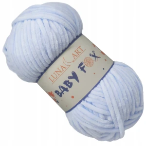 Włóczka Baby Fox Gruba Miękka 100g BŁĘKITNA 48