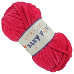 Włóczka Baby Fox Gruba Miękka 100g RÓŻOWA 07