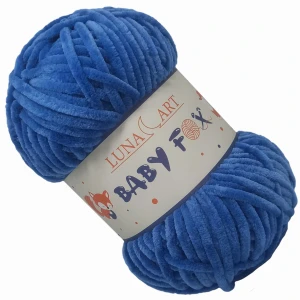 Włóczka Baby Fox Gruba Miękka 100g C.NIEBIESKI 35