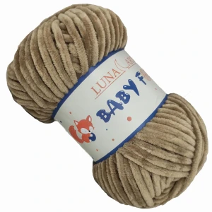 Włóczka Baby Fox Gruba Miękka 100g Brązowy 29