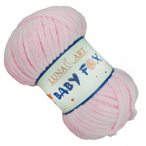 Włóczka Baby Fox Gruba Miękka 100g Pudrowy Róż 04
