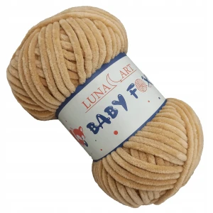 Włóczka Baby Fox Gruba Miękka 100g Jasn Brązowy 18
