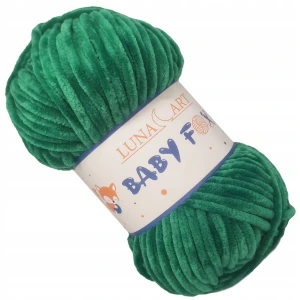 Włóczka Baby Fox Gruba Miękka 100g ZIELONY 26